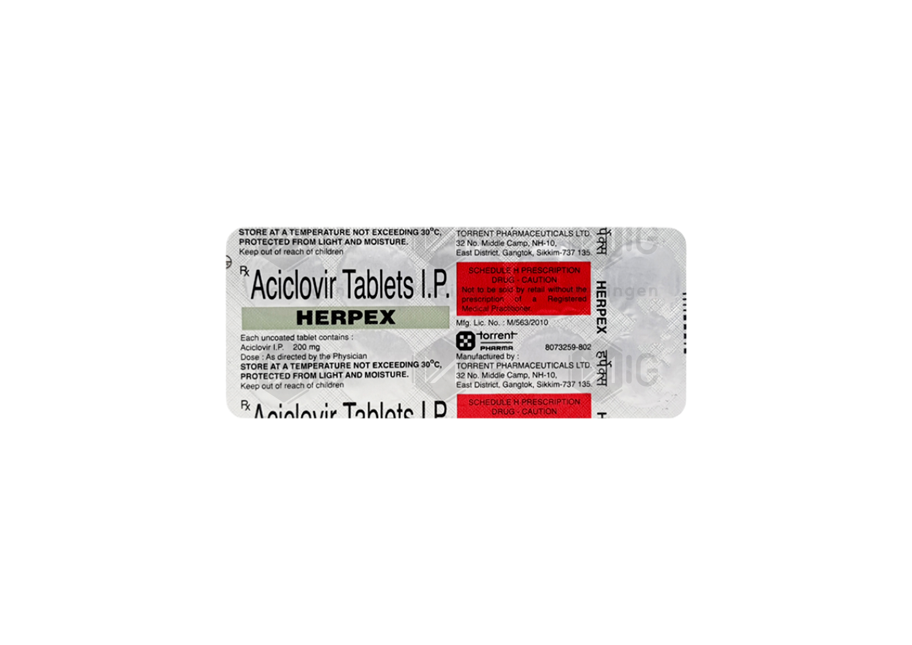 HERPEX 200MG